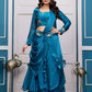 Heavy Fandy Satin with  Embroidery & Sequins Work Lehenga