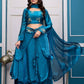 Heavy Fandy Satin with  Embroidery & Sequins Work Lehenga