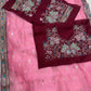 Orgenza Silk Embroidery Design Work With Embroidery Lace Border Saree