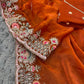 Very Soft nd Elegant Rich look fendy sartin fabric saree