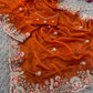 Very Soft nd Elegant Rich look fendy sartin fabric saree