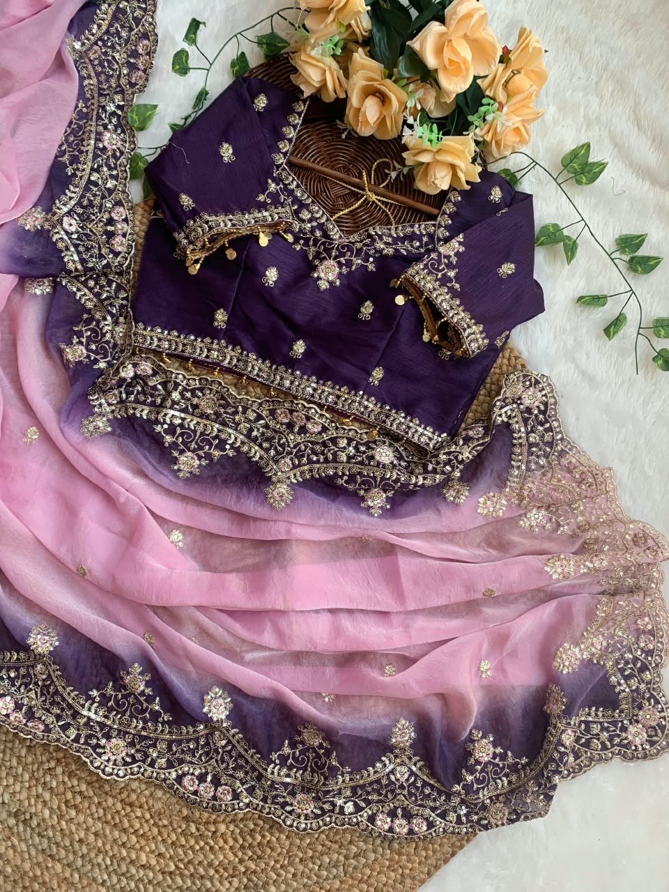 Very soft nd elegant Rich look nc moss pedding fabric saree