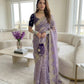 very soft nd elegant fendy chiffon fabric saree