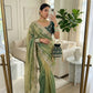 very soft nd elegant fendy chiffon fabric saree
