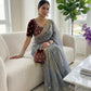 very soft nd elegant fendy chiffon fabric saree