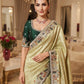 Wedding Wear Pure Kanjivarm Silk Heavy Embroidery Work Saree