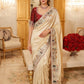 Wedding Wear Pure Kanjivarm Silk Heavy Embroidery Work Saree