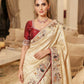 Wedding Wear Pure Kanjivarm Silk Heavy Embroidery Work Saree