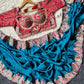 Soft fandy Sartin With Beautiful Embroidery Saree