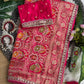 Pure Sartin saree with weaving jaquard nd mina work