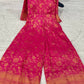 Banarasi silk jacquard jumpsuit with pocket & back zip