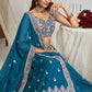 Lancement d'un Lehenga découpé à paillettes évasé de 4 mètres
