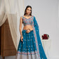 Lancement d'un Lehenga découpé à paillettes évasé de 4 mètres