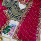 Soft Space Silk Bead sequins and Zari Embroidery Work Saree