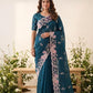 Party & Wedding Wear Soft  Space silk Saree