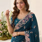 Party & Wedding Wear Soft  Space silk Saree