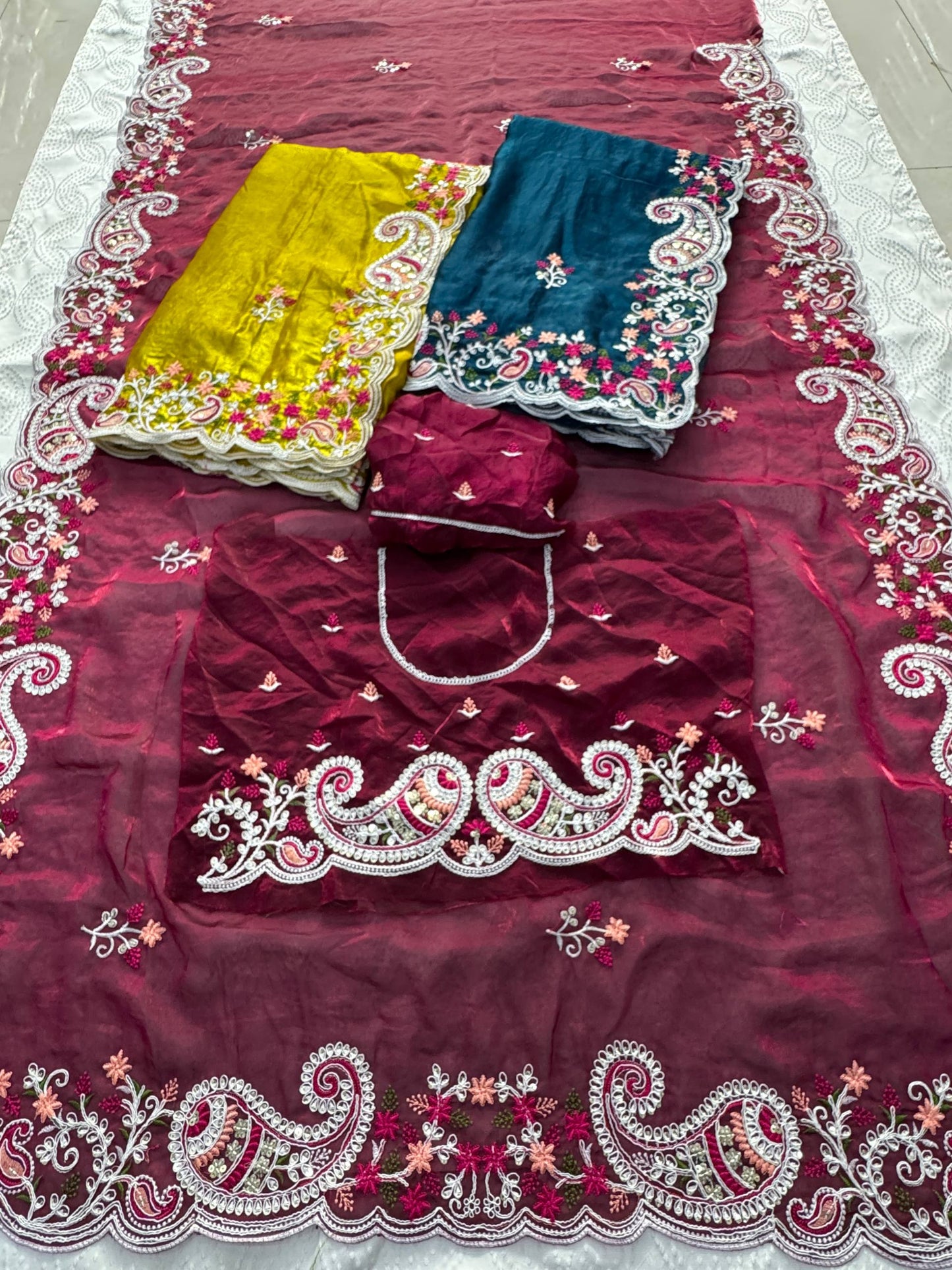 Party & Wedding Wear Soft  Space silk Saree