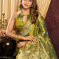 Premium Tissue Silk Saree With Tassels
