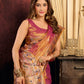 Premium Tissue Silk Saree With Tassels