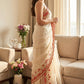 Beautiful Aplic work with sequins and thread Embroidery Work Saree