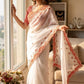 Beautiful Aplic work with sequins and thread Embroidery Work Saree