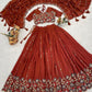 NC Vichitraa Multi Embroidery n Pipe Bead With Traditional Work Lehenga