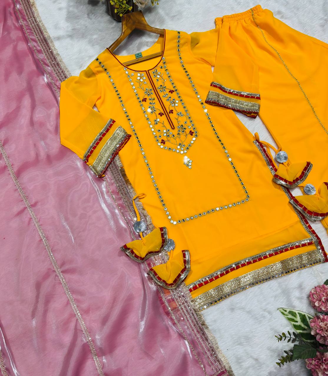 PREMIUM READYMADE ANARKALI SUIT SET (3 PCS)