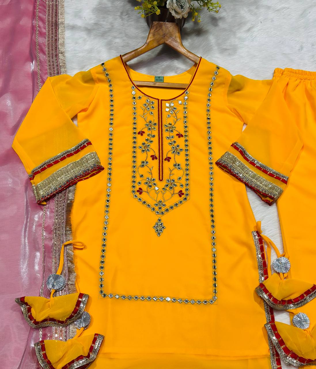 PREMIUM READYMADE ANARKALI SUIT SET (3 PCS)