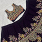 Kasturi silk lehenga with multi thread dori & sequins work choli