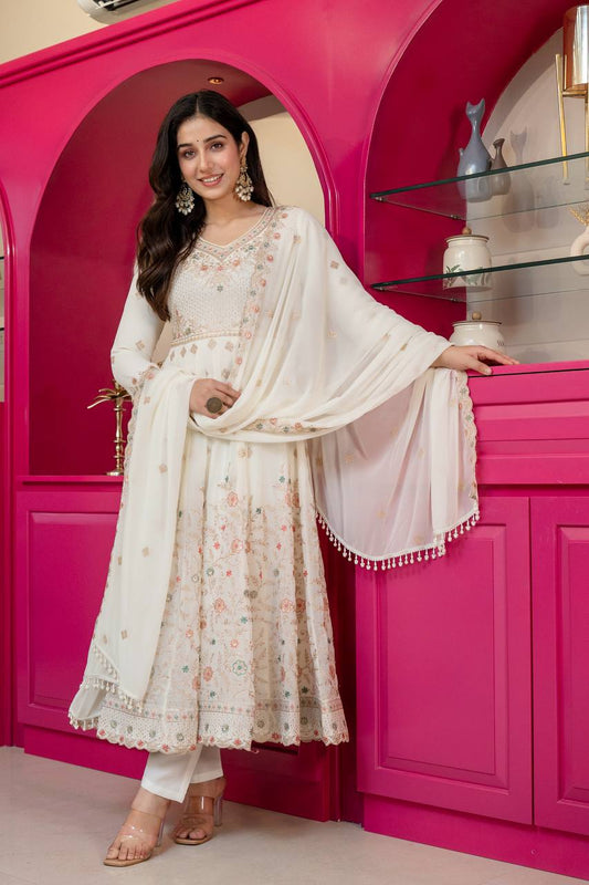 PREMIUM READYMADE ANARKALI SUIT SET (3 PCS)