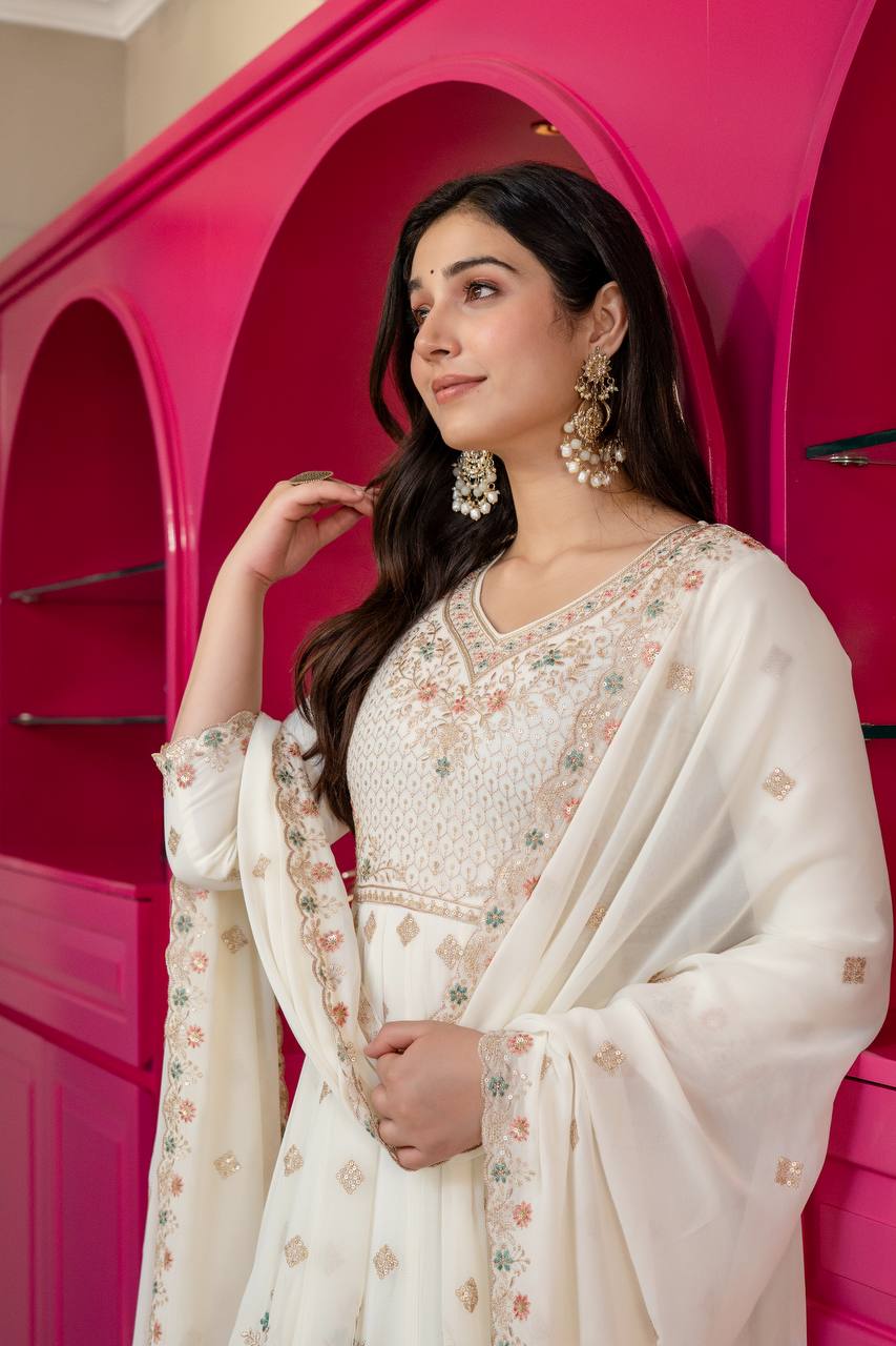 PREMIUM READYMADE ANARKALI SUIT SET (3 PCS)