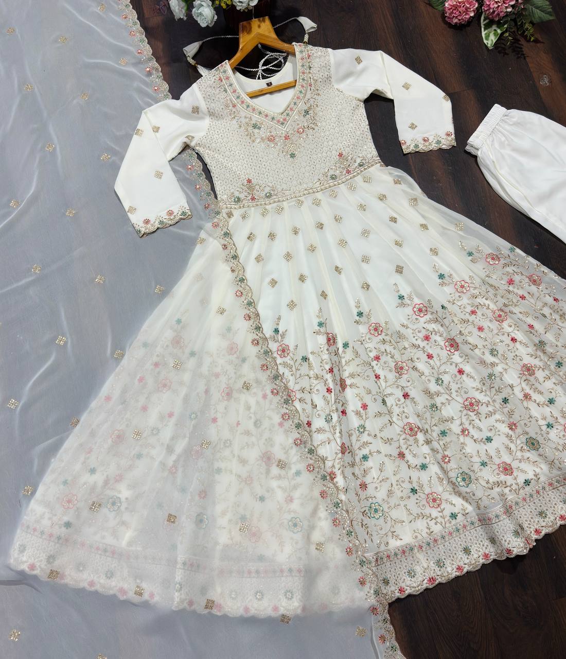 PREMIUM READYMADE ANARKALI SUIT SET (3 PCS)