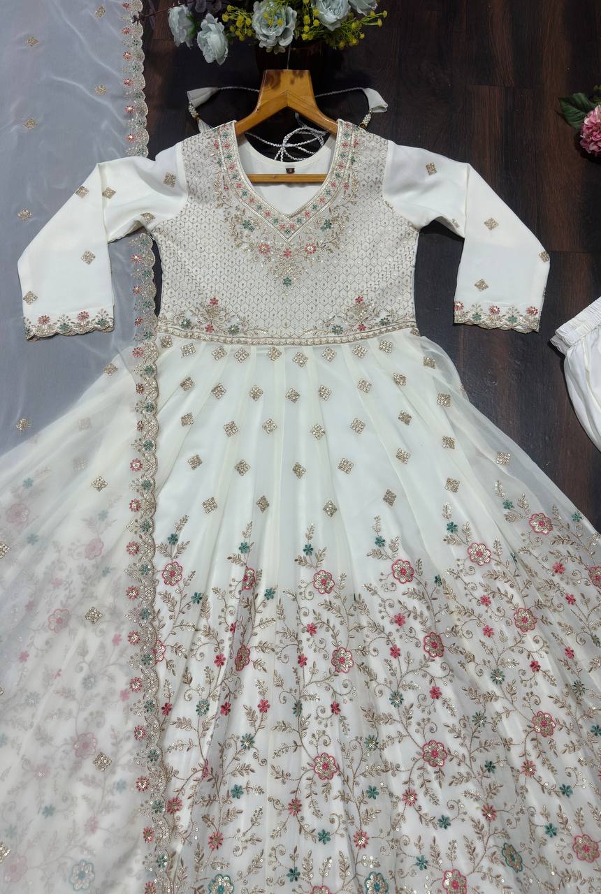 PREMIUM READYMADE ANARKALI SUIT SET (3 PCS)