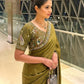 Designer Party Wear Fendy Satin Silk Saree