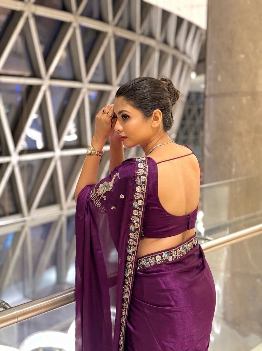 Designer Party Wear Fendy Satin Silk Saree
