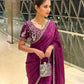Designer Party Wear Fendy Satin Silk Saree