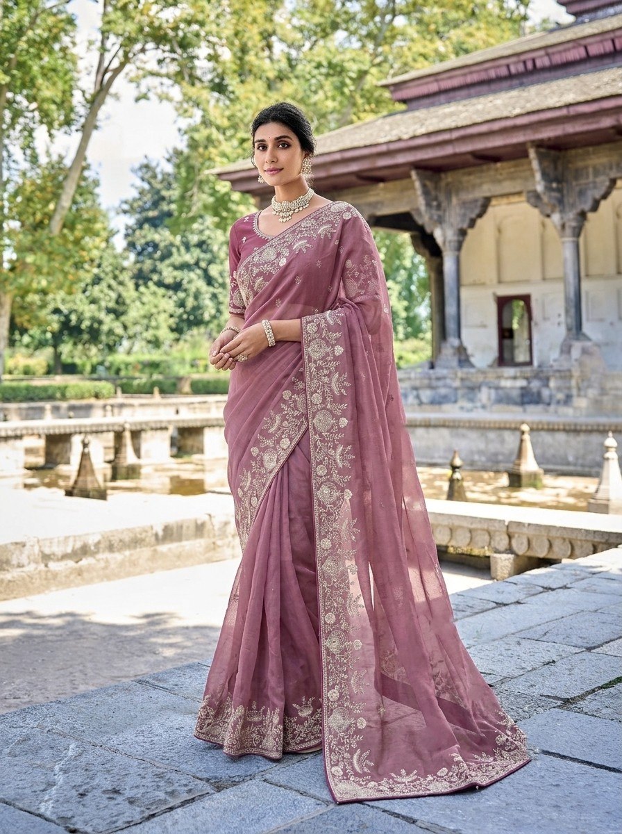 Wedding Special Party Wear Pure Gabana Silk saree