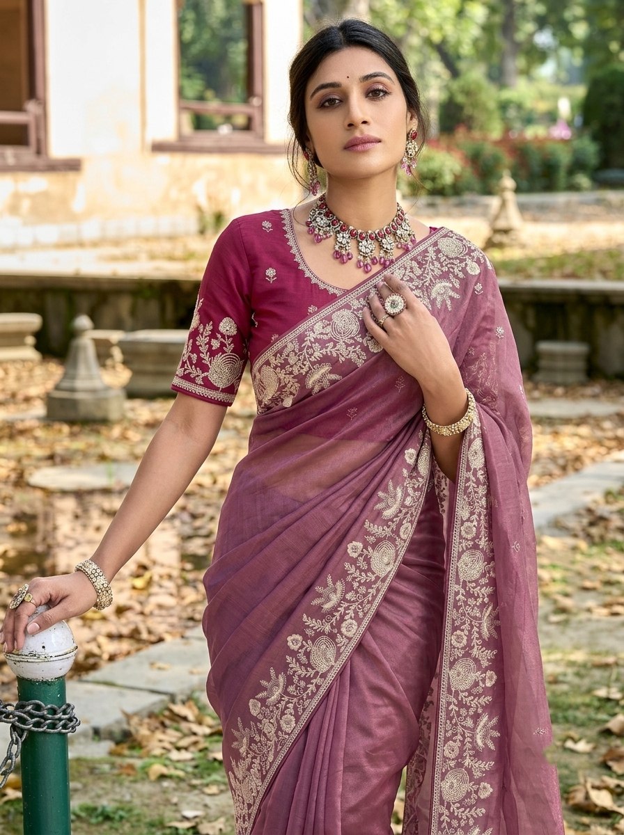 Wedding Special Party Wear Pure Gabana Silk saree