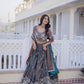 YSL Silk with Pipe Embroidered With Sequins & Thread Work Lehenga