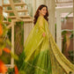 Digital printed Jimy organza silk suit with huge flair