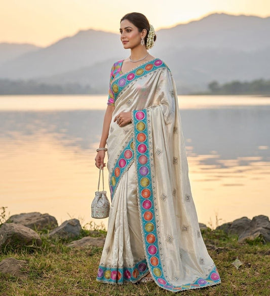 Very Soft nd elegant Rich look prada silk saree