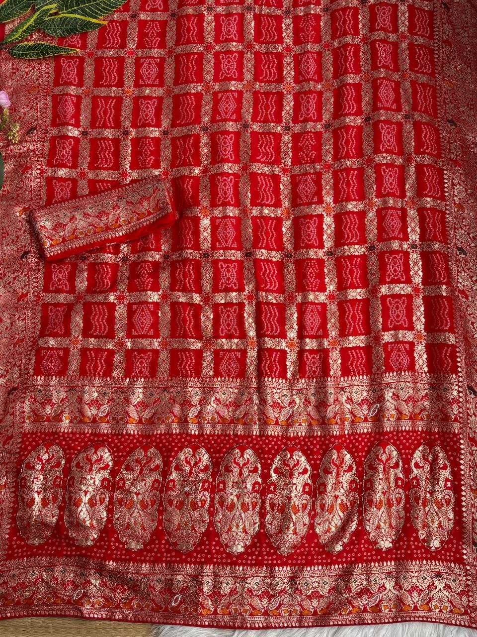 Pure soft viscose georgette sarees with amazing weaving patola