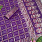 Pure soft viscose georgette sarees with amazing weaving patola