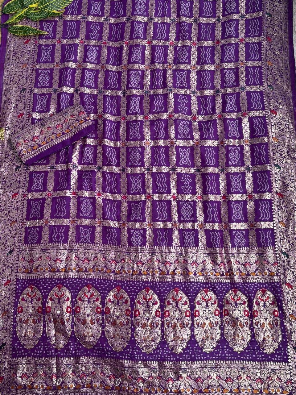Pure soft viscose georgette sarees with amazing weaving patola