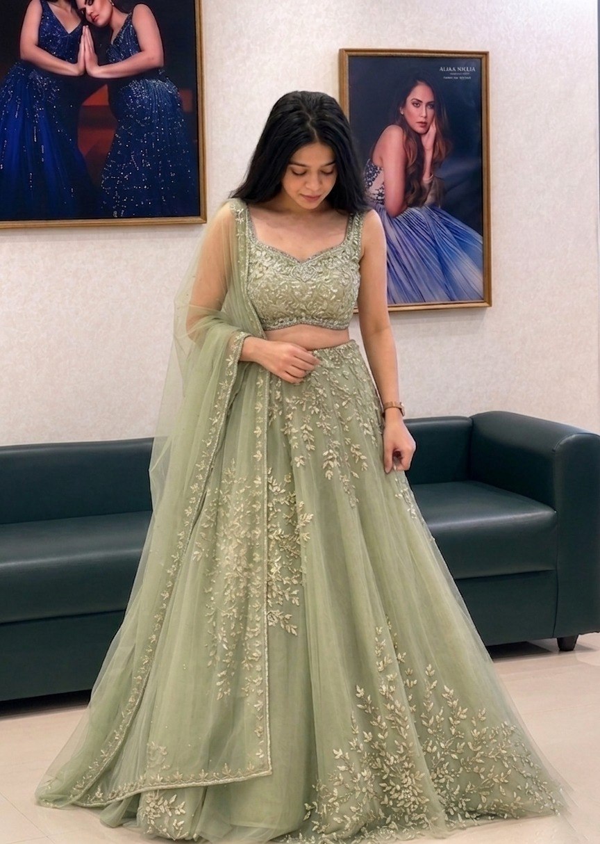 Net Multi Dori Sequence Embroidery Work Choli