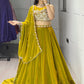 Fendy Plain Flairy Lehenga With Beads Work Belt Lehenga