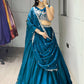 Fendy Plain Flairy Lehenga With Beads Work Belt Lehenga
