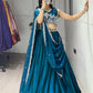 Fendy Plain Flairy Lehenga With Beads Work Belt Lehenga