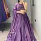 Fendy Plain Flairy Lehenga With Beads Work Belt Lehenga