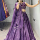 Fendy Plain Flairy Lehenga With Beads Work Belt Lehenga